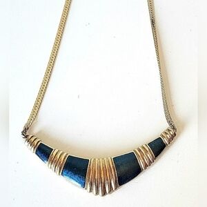 Gold Plated Metal Egyptian Style Necklace